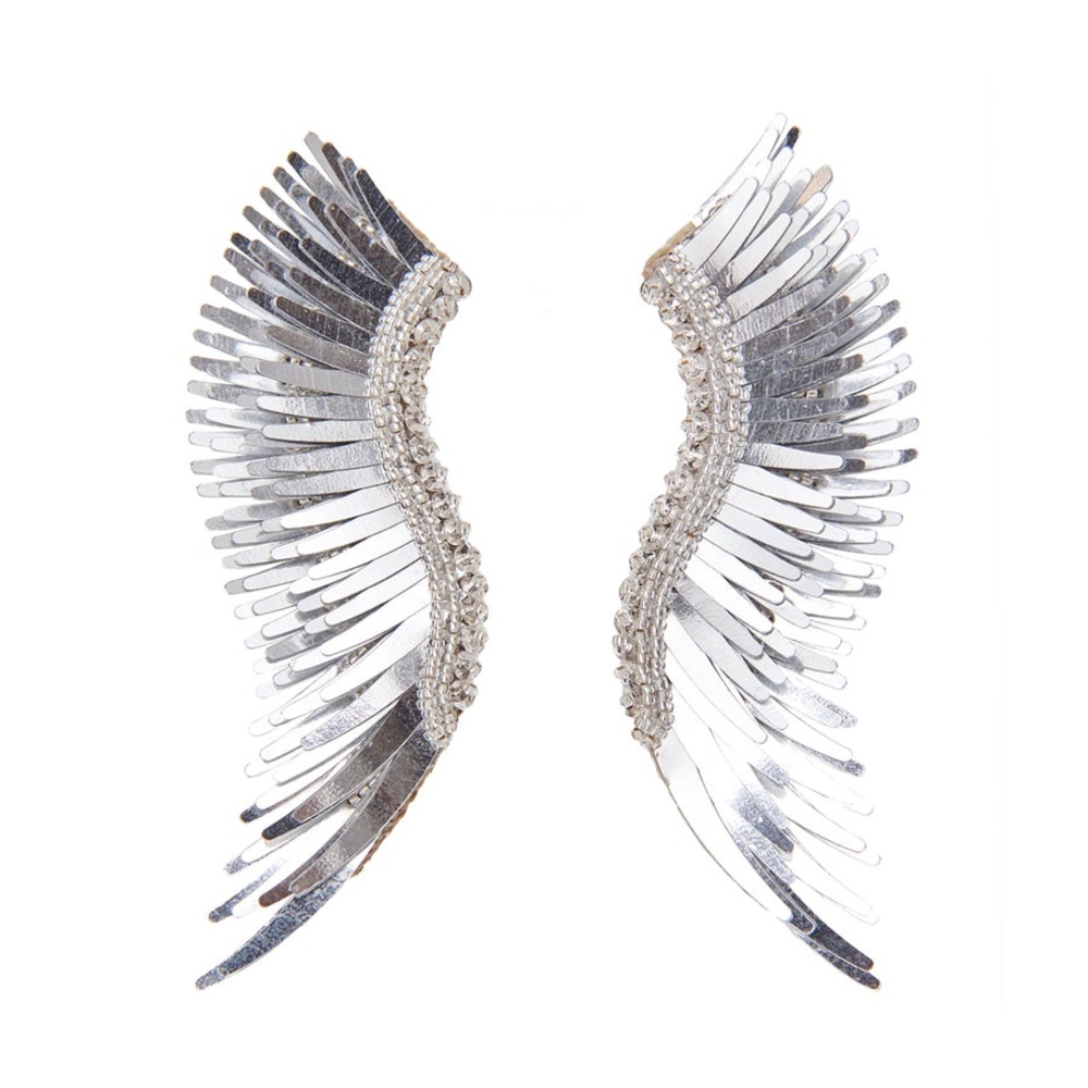 NWT Mignonne Gavigan - METALLIC MADELINE EARRINGS SILVER